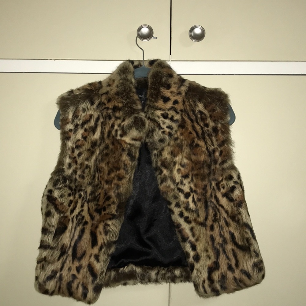 Adrienne Landau Real Rabbit Fur Vest